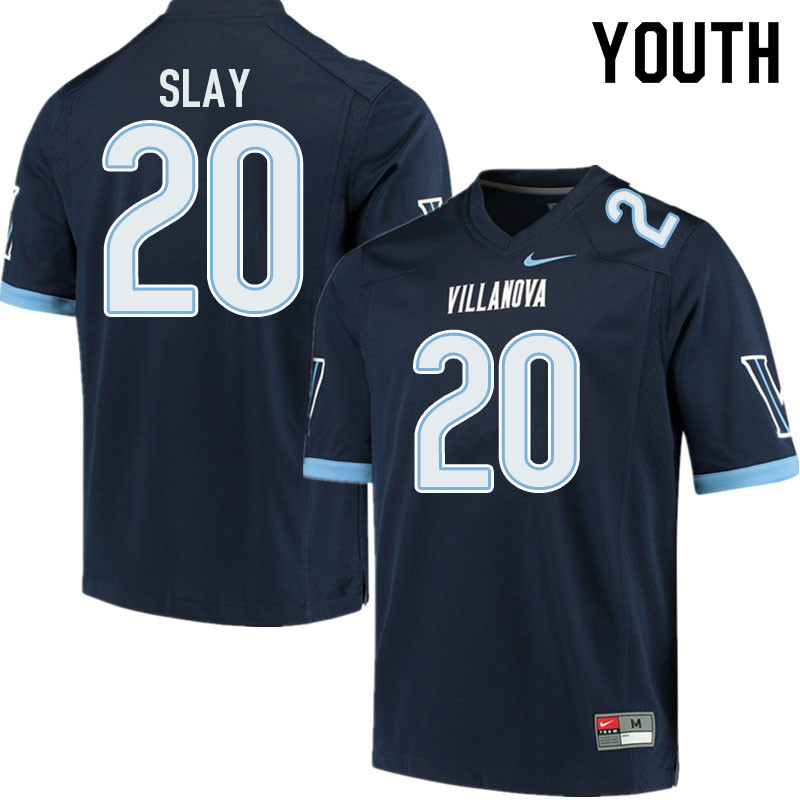 Youth #20 Josh Slay Villanova Wildcats College Football Jerseys Sale-Navy - Click Image to Close